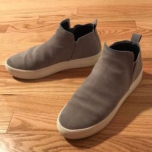 Dolce Vita grey suede slip ons